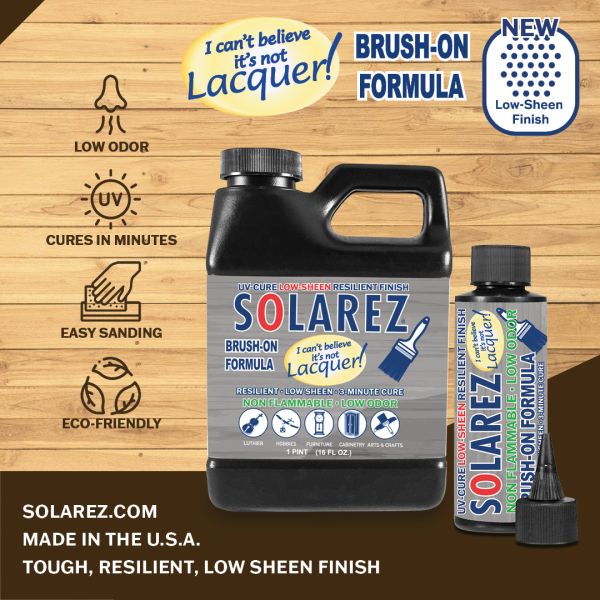 Solarez | I Can't Believe It's Not Lacquer Brush On Low Sheen