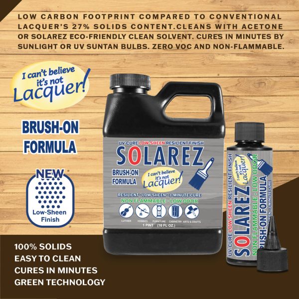 Solarez | I Can't Believe It's Not Lacquer Brush On Low Sheen