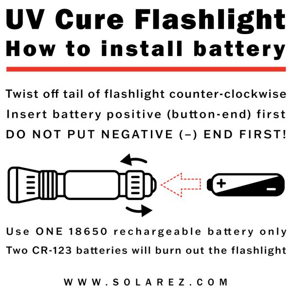 Solarez | 385nm UV Flashlight, high output, cures UV resin,